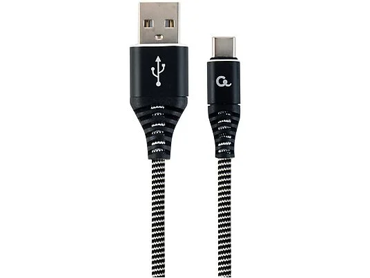 Gembird Cable USB T C trenzado de algodón 1m